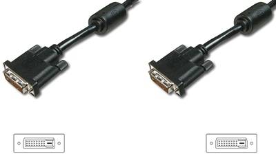 Кабель Digitus DVI-D dual link (M/ M) DIGITUS 3м, Black AK-320101-030-S
