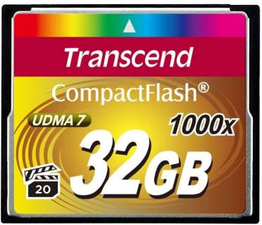 Карта памяти Transcend CompactFlash 32GB 1000X UDMA7 TS32GCF1000