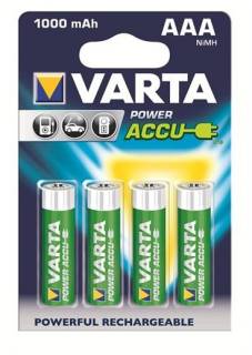 Аккумулятор Varta ACCU AAA 1000mAh BLI 4 NI-MH 05703301404