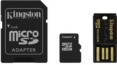 Карта памяти Kingston Mobility Kit Gen2 microSDHC 32GB + SD adapter +reader MBLY10G2/32GB