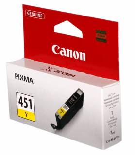 Картридж Canon Чернильница Canon CLI-451Y (Yellow) PIXMA MG5440/ MG6340 6526B001