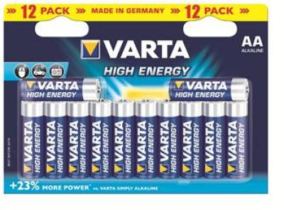 Батарейка Varta HIGH Energy AA BLI 12 (8+4) ALKALINE 4906121472