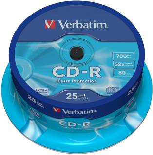 Диск Verbatim CD-R 700Mb 52x Extra 43432