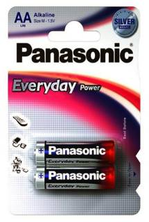 Батарейка Panasonic EVERYDAY POWER AA BLI 2 ALKALINE LR6REE/2BR