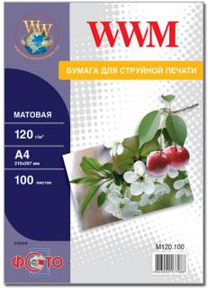 Фото бумага WWM A4 (M120.100) 120 г/м2