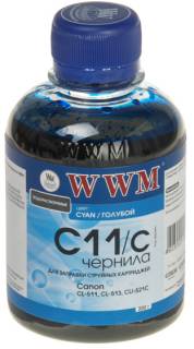 Чернила WWM CANON CL511/513/CLI521C Cyan C11/C