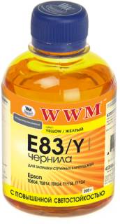 Чернила WWM EPSON StPhoto R270/290 Yellow /NEW E83/Y