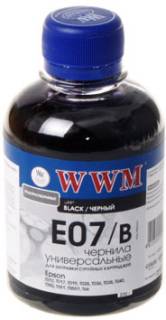 Чернила WWM Чернила для EPSON Stylus Universal (Black) E07/B