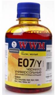 Чернила WWM EPSON Stylus Universal Yellow E07Y