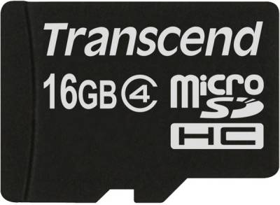 Карта памяти Transcend microSDHC 16GB class 4 TS16GUSDC4