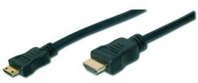 Кабель Digitus Кабель HDMI (AM/ СM) DIGITUS High Speed 2м, Black AK-330106-020-S