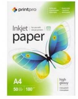 Фото бумага ColorWay PrintPro глянц. 180г/м, A4 PG180-50 PGE180050A4