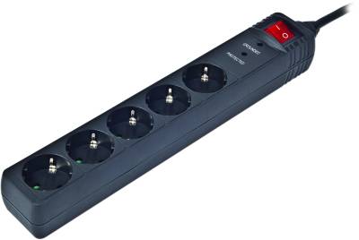 Сетевой фильтр EnerGenie SPG5-C-10 5 розеток, 3 м, Black