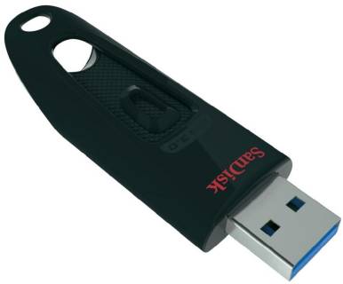 Флеш-память USB SanDisk Ultra 16Gb Black USB 3.0 SDCZ48-016G-U46