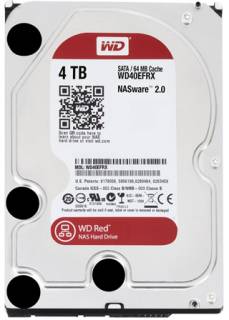 Внутренний HDD/SSD Western Digital Red 4Tb 64MB 5400-7200rpm WD40EFRX