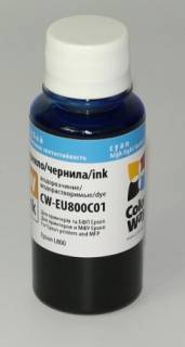 Чернила ColorWay Чернила Colorway EU800C голубой для Epson L800 (100 мл) CW-EU800C01