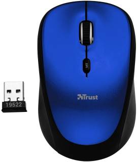 Мышка Trust Yvi Wireless Mini Mouse blue 19663