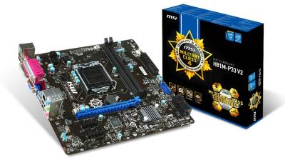 Материнская плата MSI H81M-P33 V2