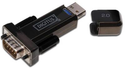 Аксессуар Digitus USB 2.0 to RS232, black/черный DA-70156