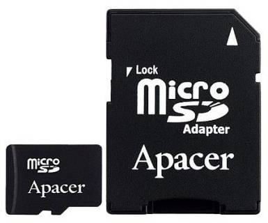 Карта памяти Apacer microSDHC 8GB Class4 AP8GMCSH4-R