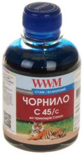 Чернила WWM CANON CL441/ 446/ CLI-451C Cyan (C45/C) 200г