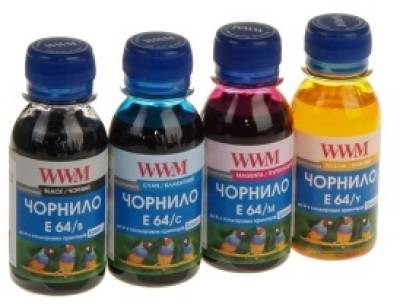 Чернила WWM EPSON L110/210/355 B/C/M/Y (E64SET4-2) 4*100г