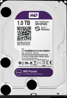 Внутренний HDD/SSD Western Digital Purple 1TB 64MB WD10PURX