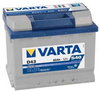 Varta Blue Dynamic 60Ah D43 5601270543132