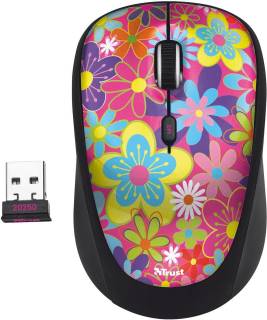 Мышка Trust Yvi Wireless Mouse flower power 20250