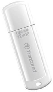 Флеш-память USB Transcend JetFlash 730 128Gb White USB 3.0 TS128GJF730