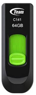 Флеш-память USB Team C141 Green 64Gb USB 2.0 TC14164GG01