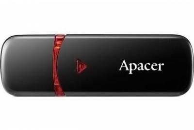 Флеш-память USB Apacer AH333 64Gb black USB 2.0 AP64GAH333B-1
