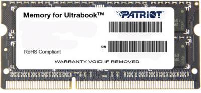 Оперативная память Patriot SO-DIMM DDR3 8Gb 1600MHz CL11 PSD38G1600L2S