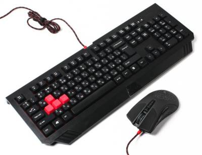 Набор A4Tech Bloody B1500(V110+V9) Blazing Gaming USB (Black)