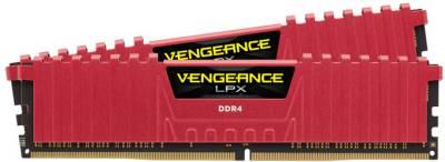 Оперативная память Corsair Vengeance LPX Red 16Gb (2x8Gb) 3200MHz CL16 Kit CMK16GX4M2B3200C16R