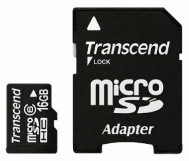 Карта памяти Transcend High-Capacity TS16GUSDHC6