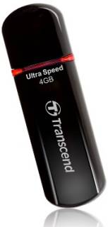 Флеш-память USB Transcend JetFlash 600 4Gb Black USB 2.0 TS4GJF600