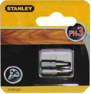 Биты STANLEY Биты Ph2, 25мм, 2шт STA61021