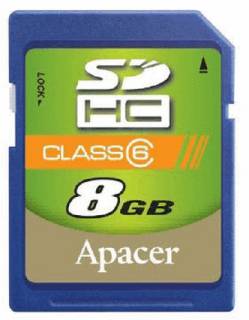 Карта памяти Apacer AP8GSDHC6-R