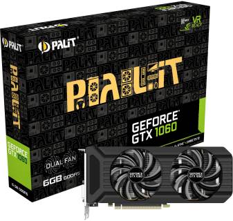 Видеокарта Palit GeForce GTX 1060 6Gb NE51060015J9-1061D