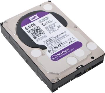 Внутренний HDD/SSD Western Digital WD Purple 6TB 7200rpm 64MB WD60PURX