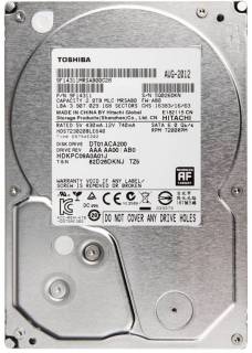 Внутренний HDD/SSD Toshiba DT01ACA 2Tb 7200 rpm 64Mb DT01ACA200