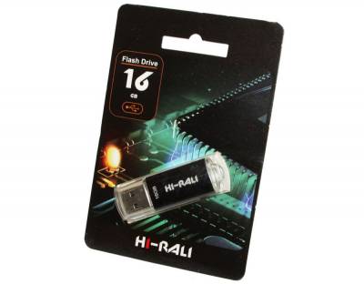 Флеш-память USB HI-RALI V-Cut series 16Gb Black USB 2.0 HI-16GBVCBK