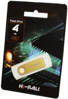 Флеш-память USB HI-RALI Shuttle series 4Gb Gold USB 2.0 HI-4GBSHSL