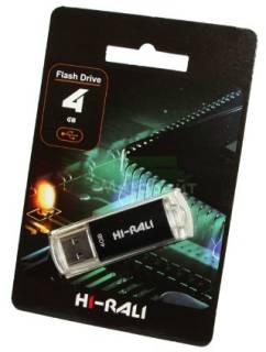 Флеш-память USB HI-RALI V-Cut series 4Gb Black USB 2.0 HI-4GBVCBK