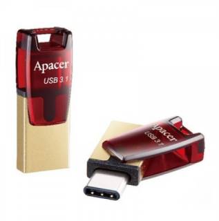 Флеш-память USB Apacer AH180 32GB Red Type-C + USB 3.1 AP32GAH180R-1