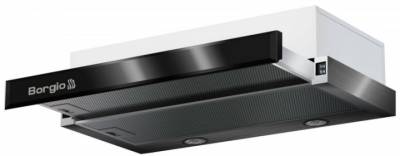 Вытяжка BORGIO BLT(R) full glass 50 inox black