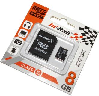 Карта памяти HI-RALI microSDHC 8Gb Class10 + SD адаптер HI-8GBSDCL10-01