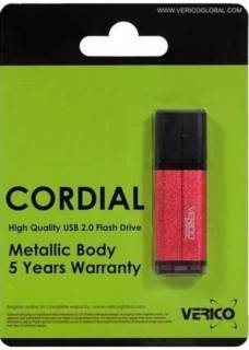 Флеш-память USB Verico Cordial 32 GB Red USB 2.0 1UDOV-MFRD33-NN