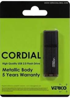 Флеш-память USB Verico Cordial 32GB Black USB 2.0 1UDOV-MFBK33-NN